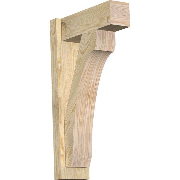 Ekena Millwork Legacy Block Rough Sawn Outlooker, Douglas Fir, 6"W x 16"D x 28"H OUT06X16X28LEC05RDF - main